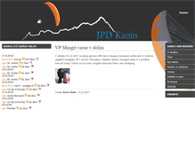 Tablet Screenshot of paragliding-kanin.com